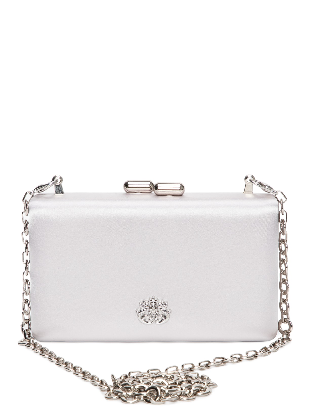 Bolsa Feminina Clutch em Cetim - Prata