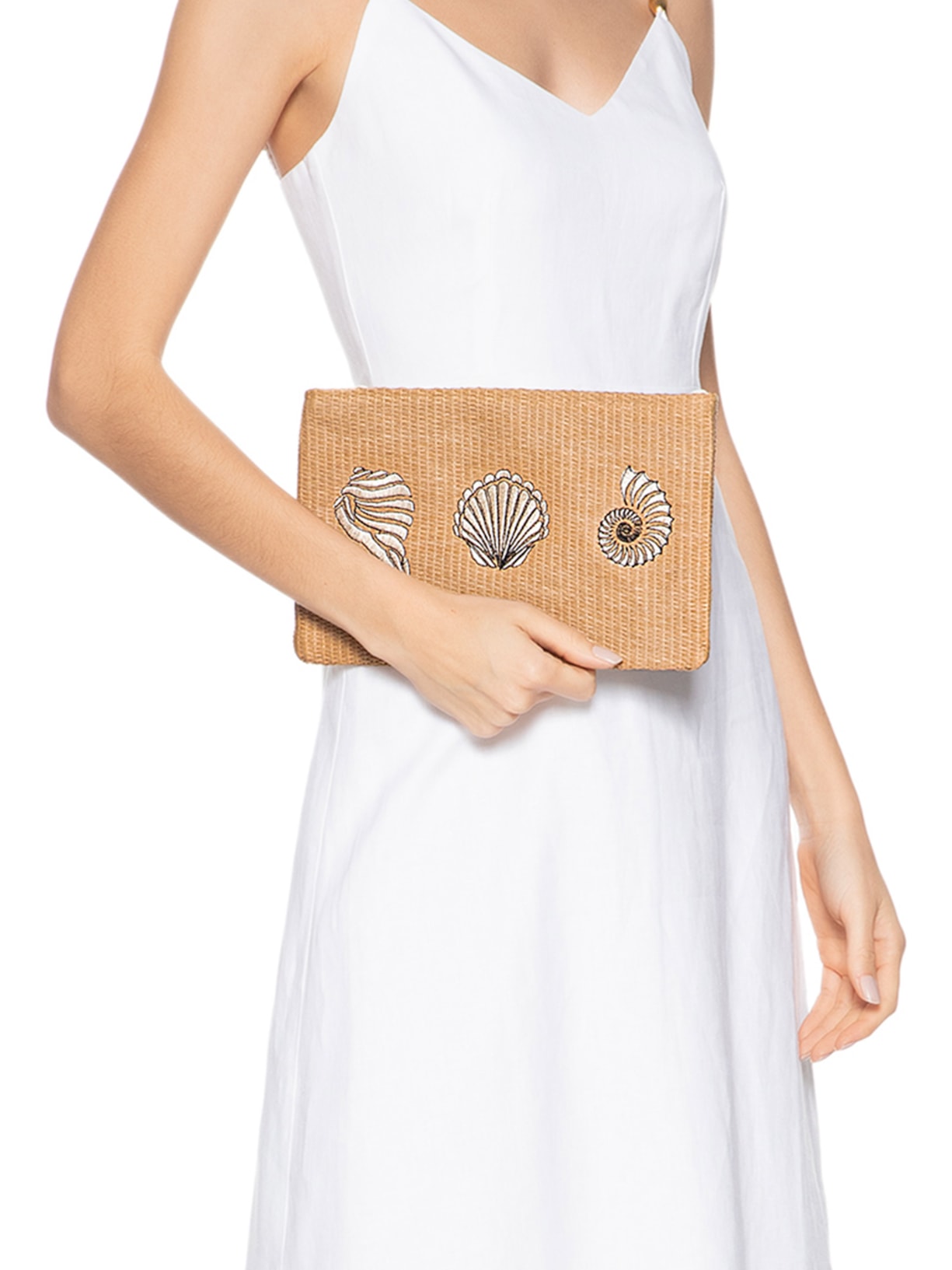 Bolsa Feminina Clutch Fer Ocean Bege Le Lis