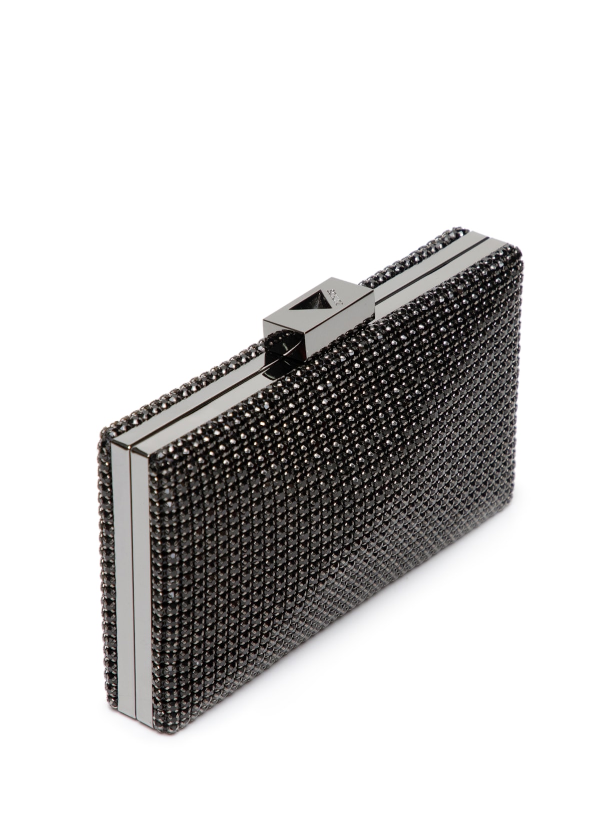 Bolsa Feminina Clutch Malha Strass Preto Schutz