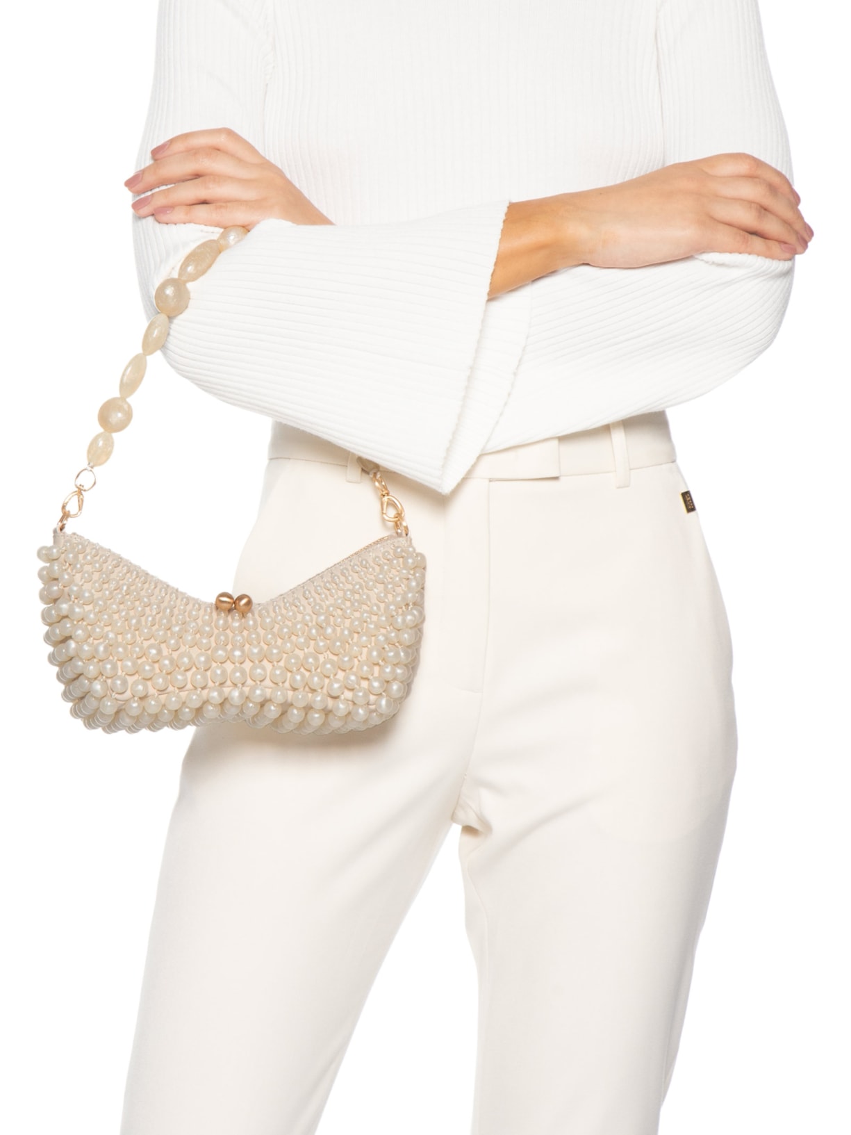 Bolsa Feminina Clutch Mercier Off White Cult Gaia