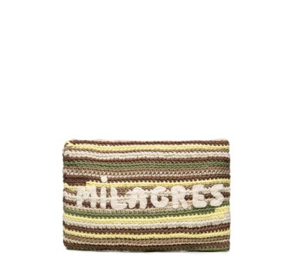 Bolsa Feminina Clutch Milagres - Bege