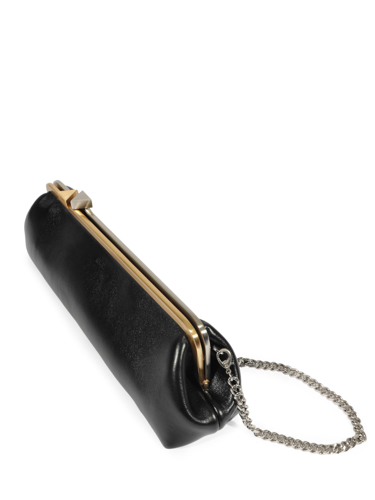 Bolsa Feminina Clutch Nyra Couro Preto Schutz