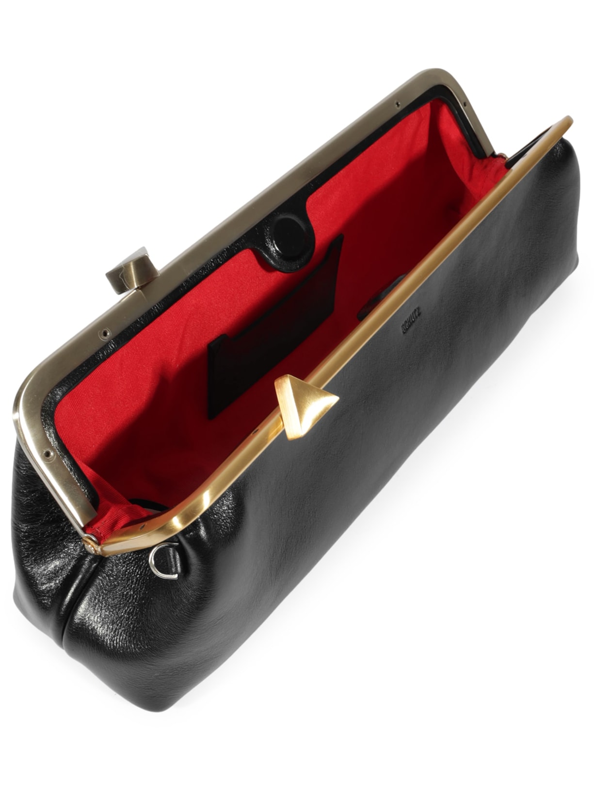 Bolsa Feminina Clutch Nyra Couro Preto Schutz