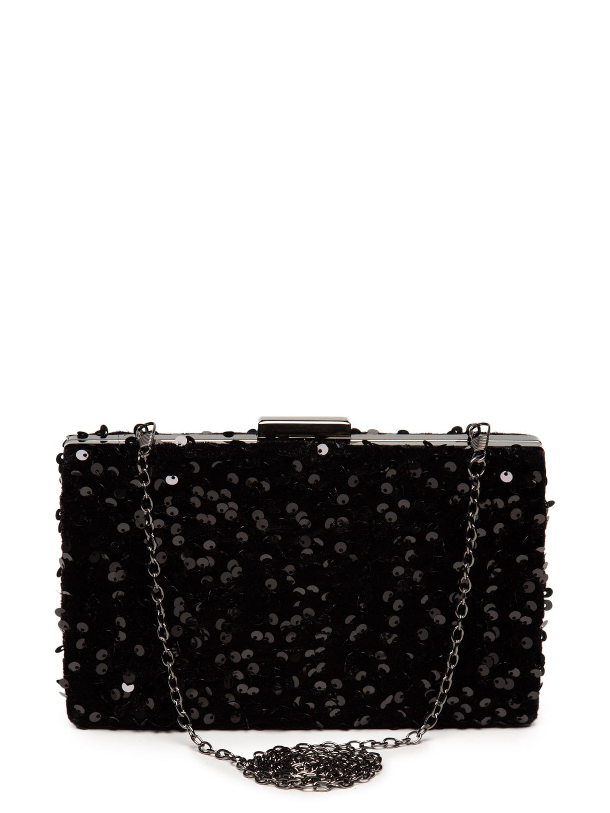 Bolsa Feminina Clutch Paetê Preto Market 33
