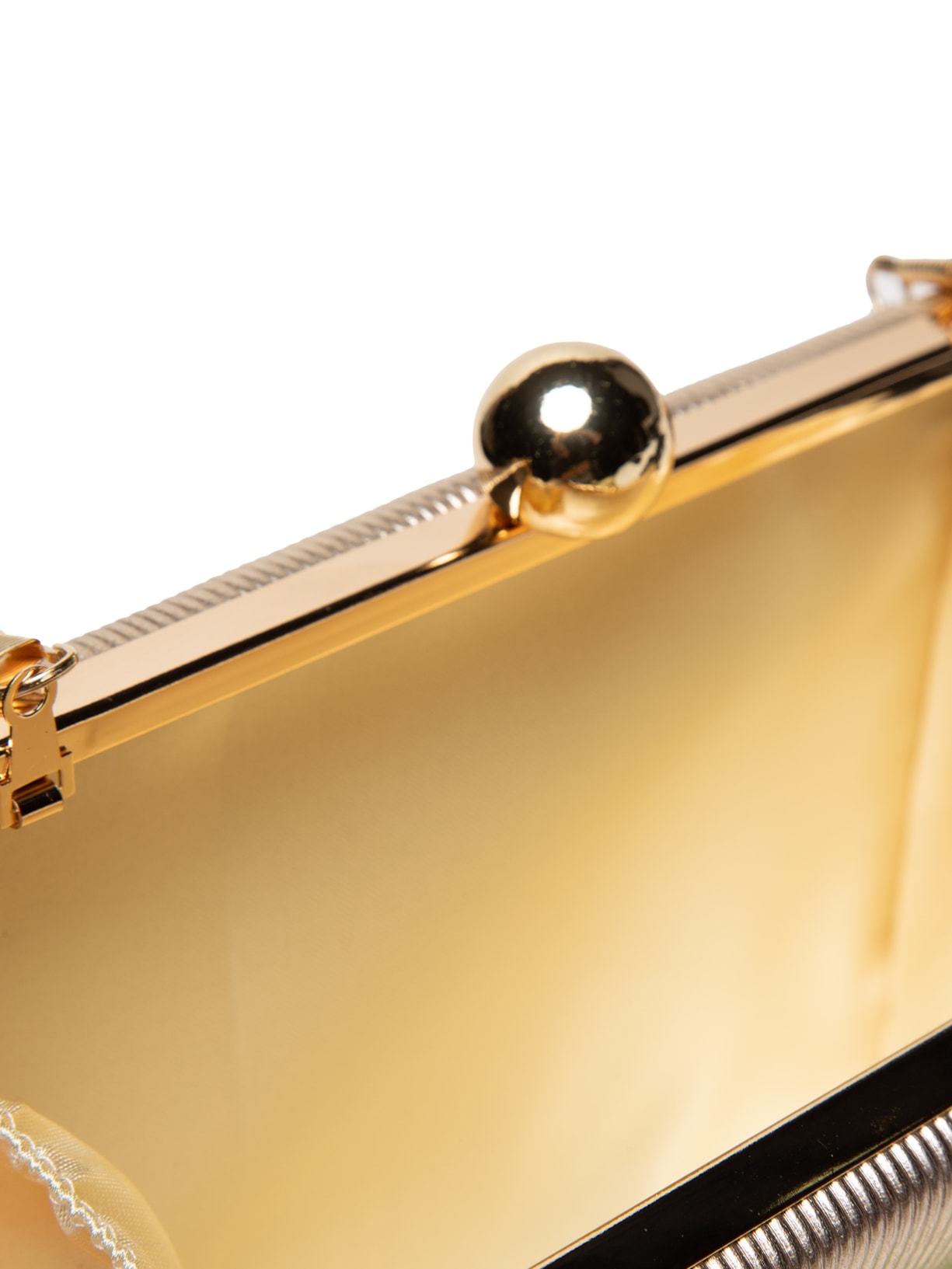 Bolsa Feminina Clutch Ripada Dourado Market 33