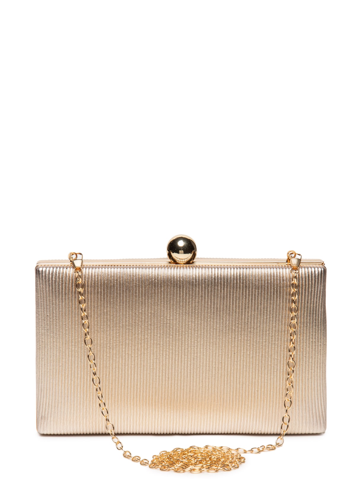 Bolsa Feminina Clutch Ripada Dourado Market 33