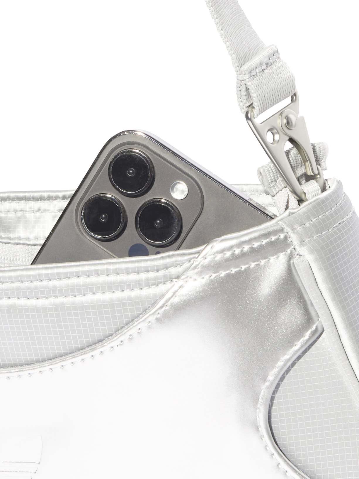 Bolsa Feminina Clutch Shoulder Bag Prateado Adidas Originals