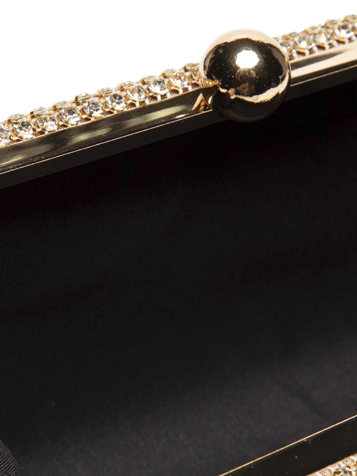 Bolsa Feminina Clutch Strass Dourado Market 33