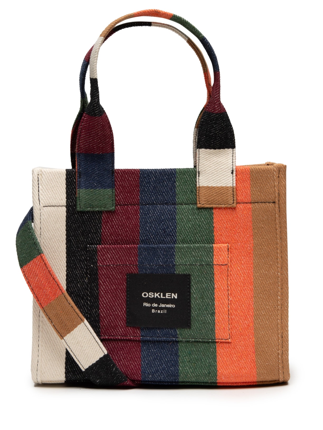 Bolsa Feminina Color Stripes - Verde