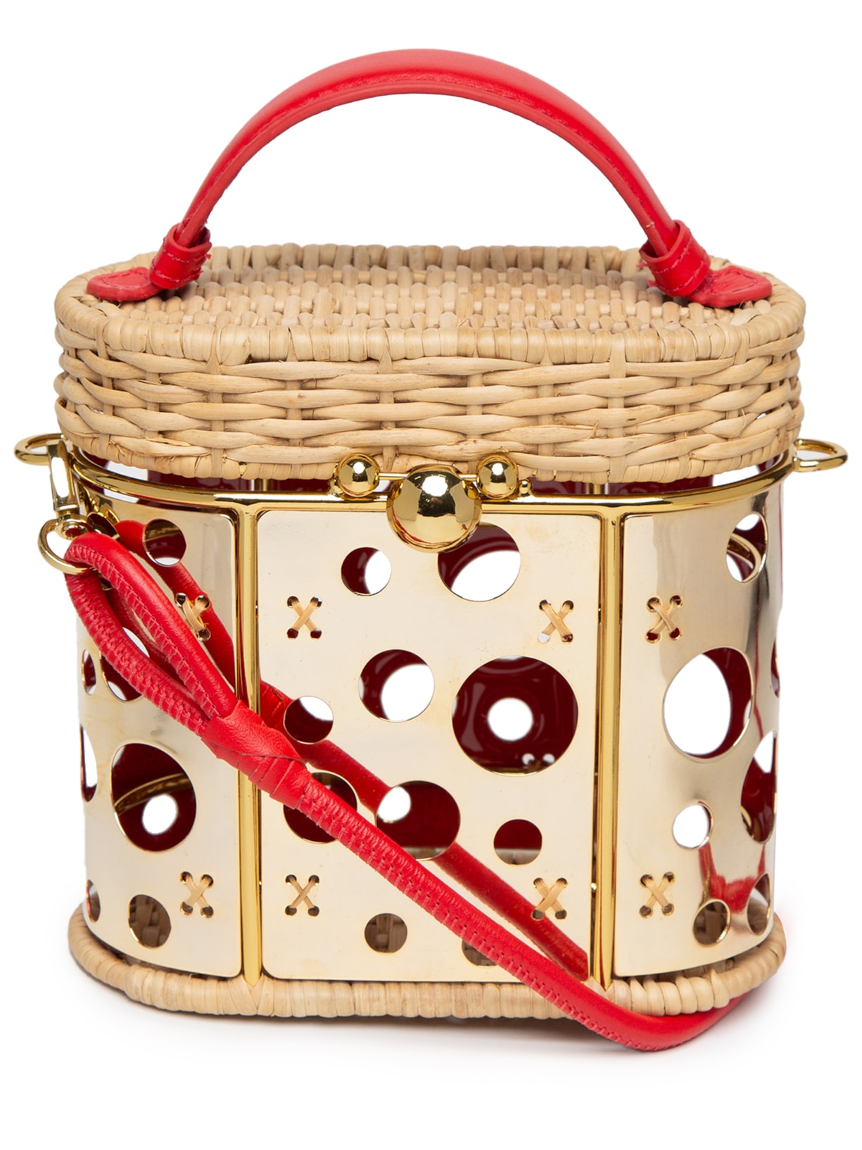 Bolsa Feminina Copan Gold Dots Metal - Vermelho