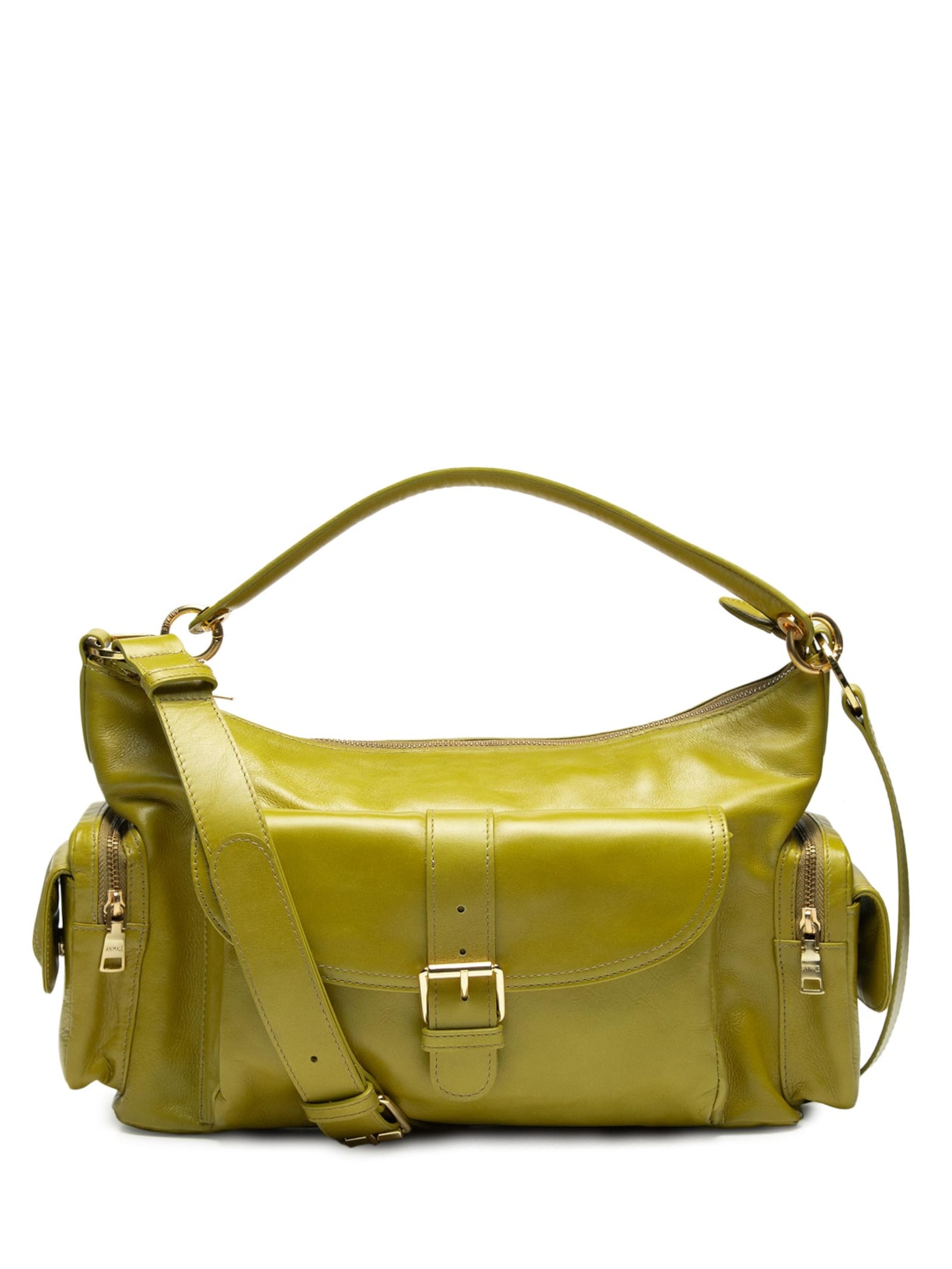 Bolsa Feminina Couro Cargo Grande - Verde