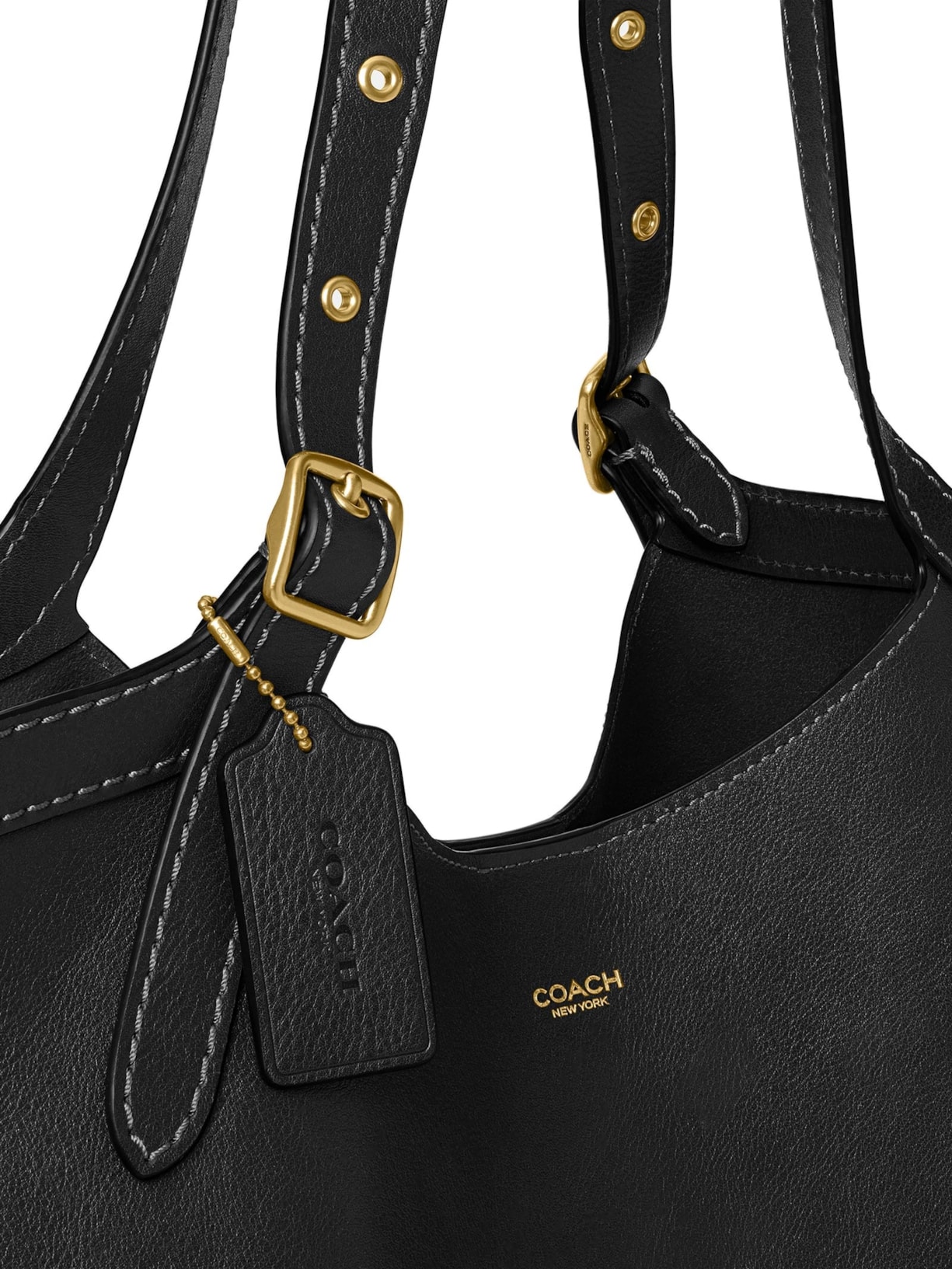 Bolsa Feminina Couro Gamercy Tote Preto Coach