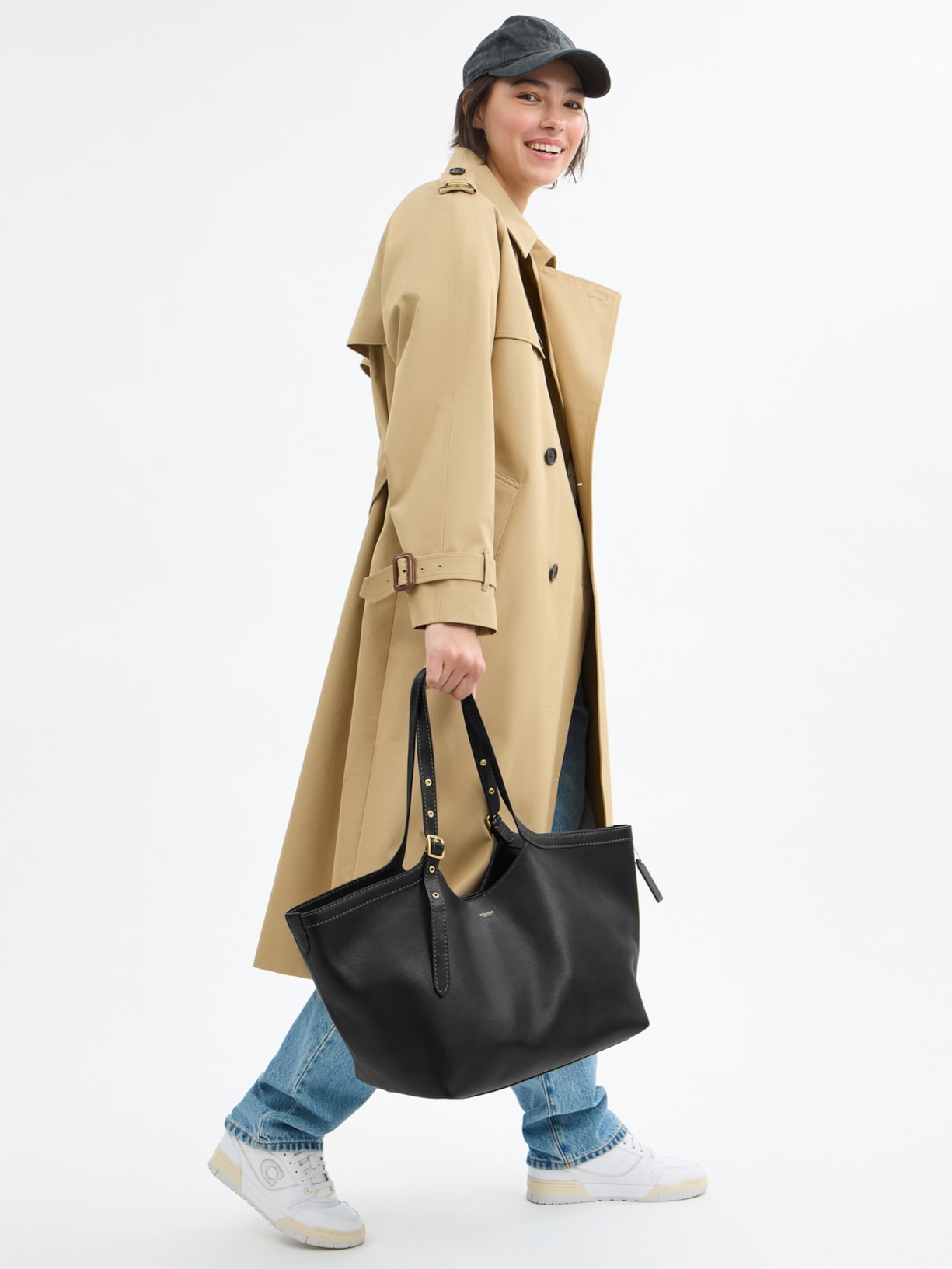 Bolsa Feminina Couro Gamercy Tote Preto Coach