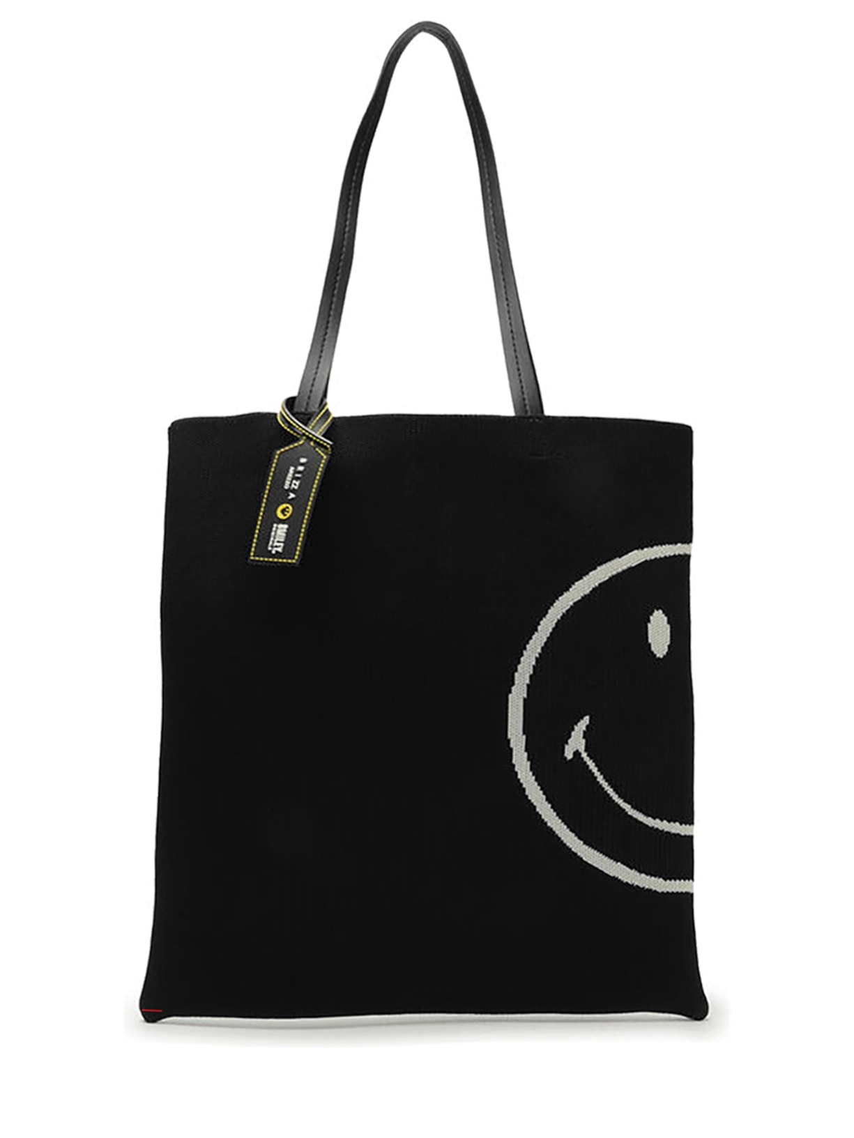 Bolsa Feminina Croche Smiley - Preto