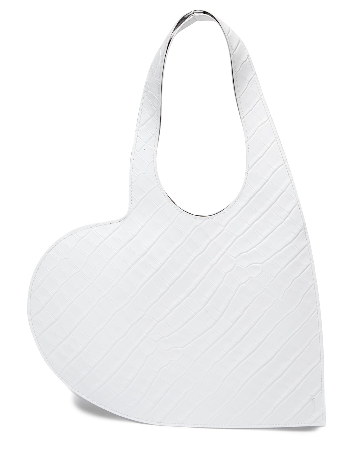 Bolsa Feminina Croco Mini Heart Tote Bag - Branco