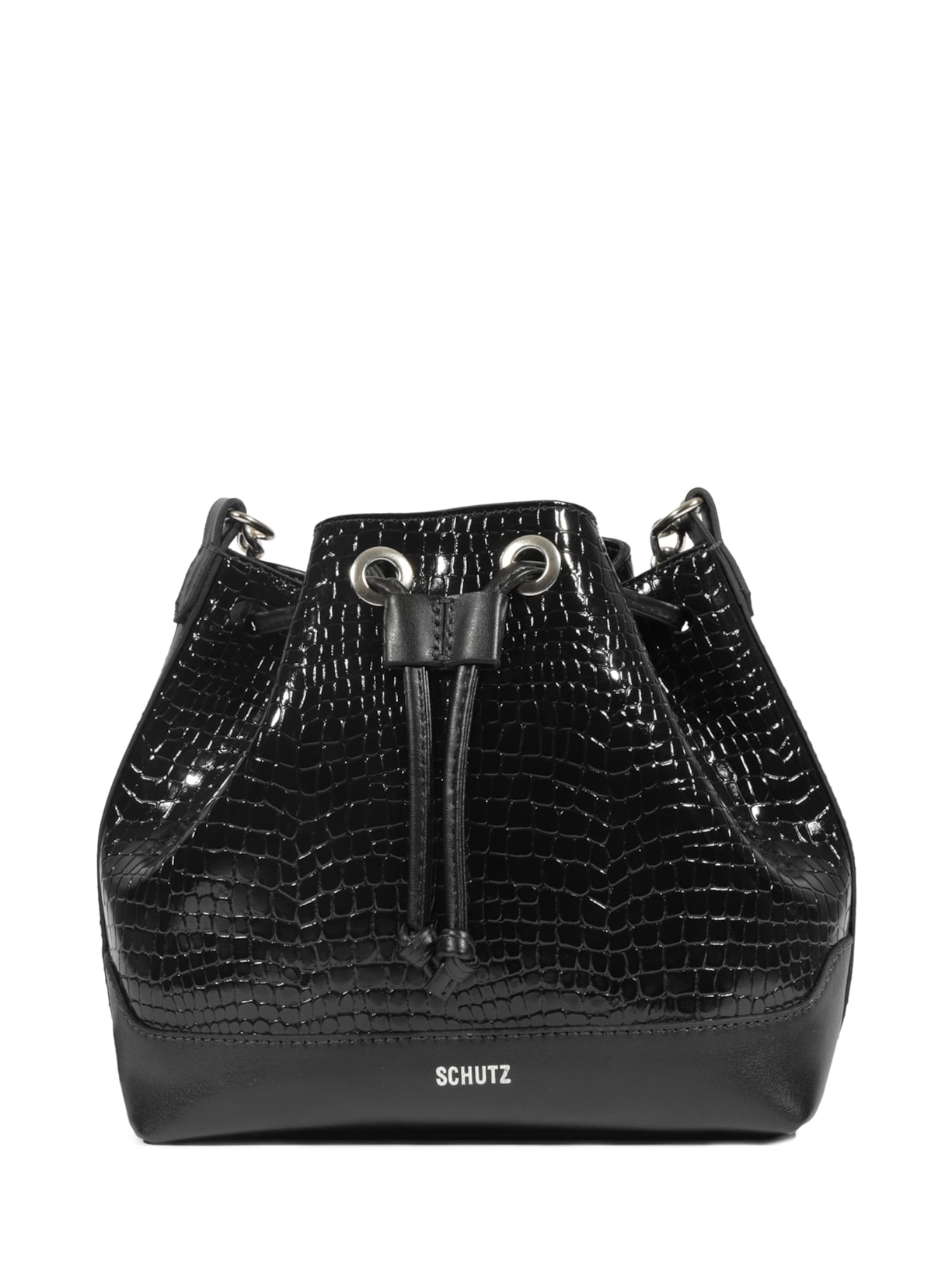 Bolsa Feminina Croco - Preto
