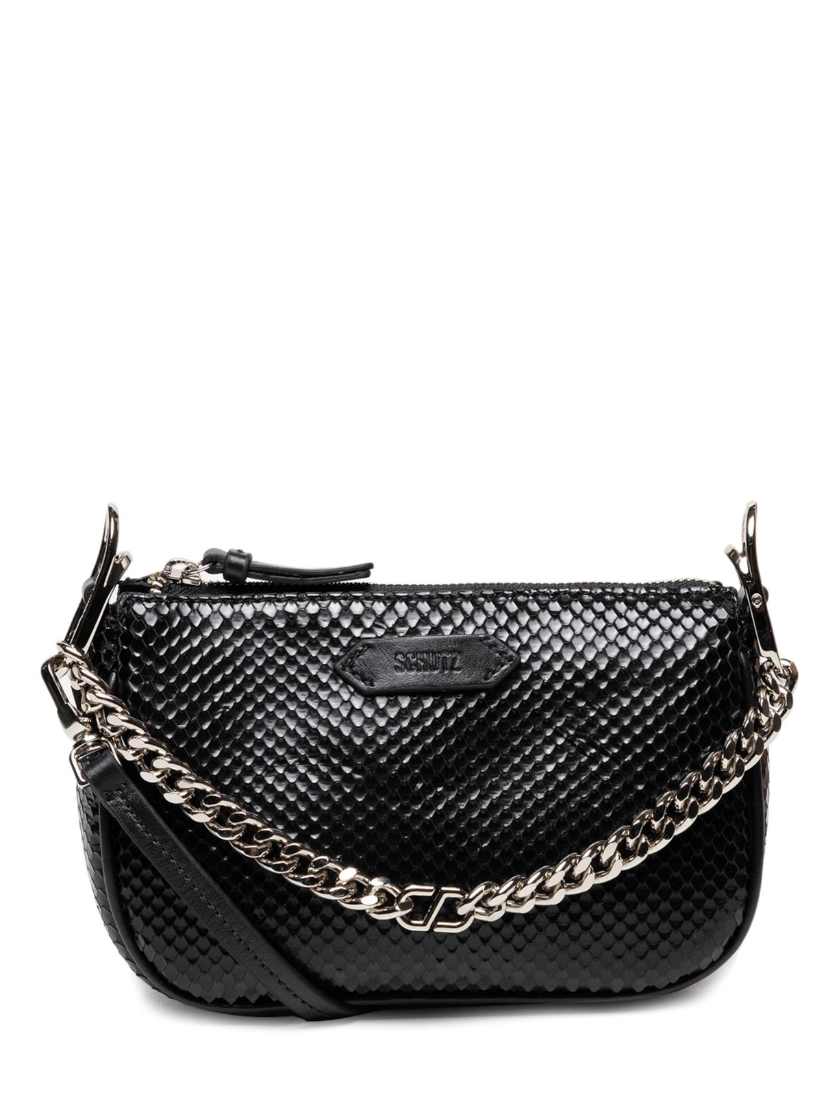 Bolsa Feminina Crossbody Emmy Bright Snake - Preto