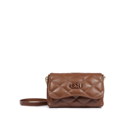 Bolsa Feminina Crossbody Pequena Matelassê - Marrom