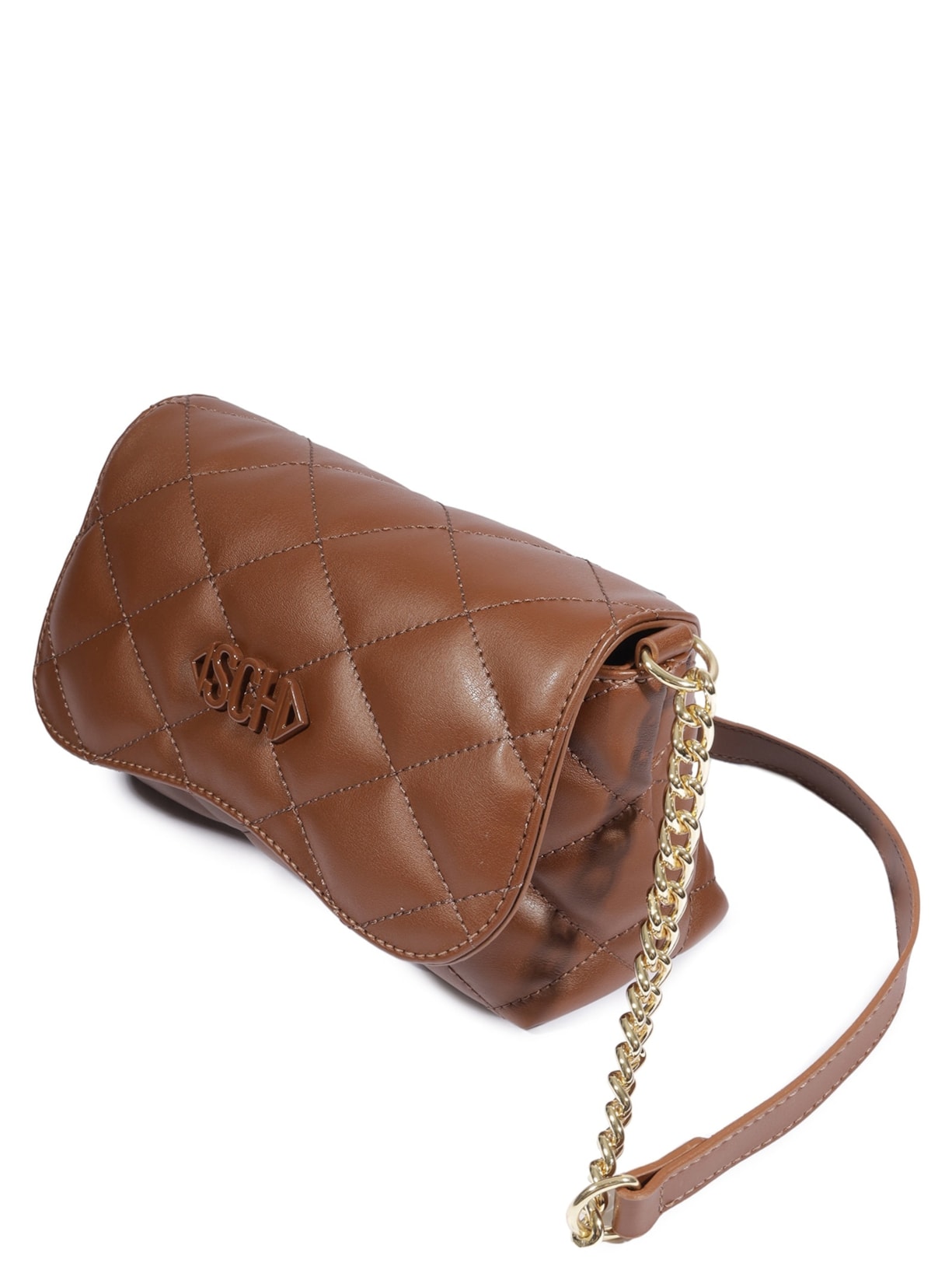 Bolsa Feminina Crossbody Pequena Matelassê Marrom Schutz
