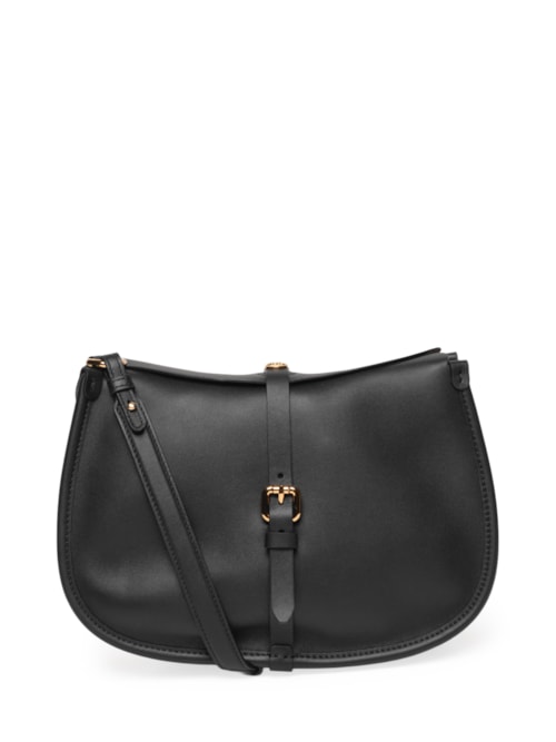 Bolsa Feminina Crossbody Pony Couro - Preto