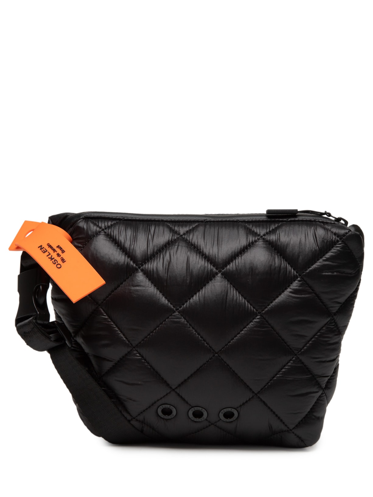 Bolsa Feminina  Crossbody Wrap Matelassê Preto Osklen