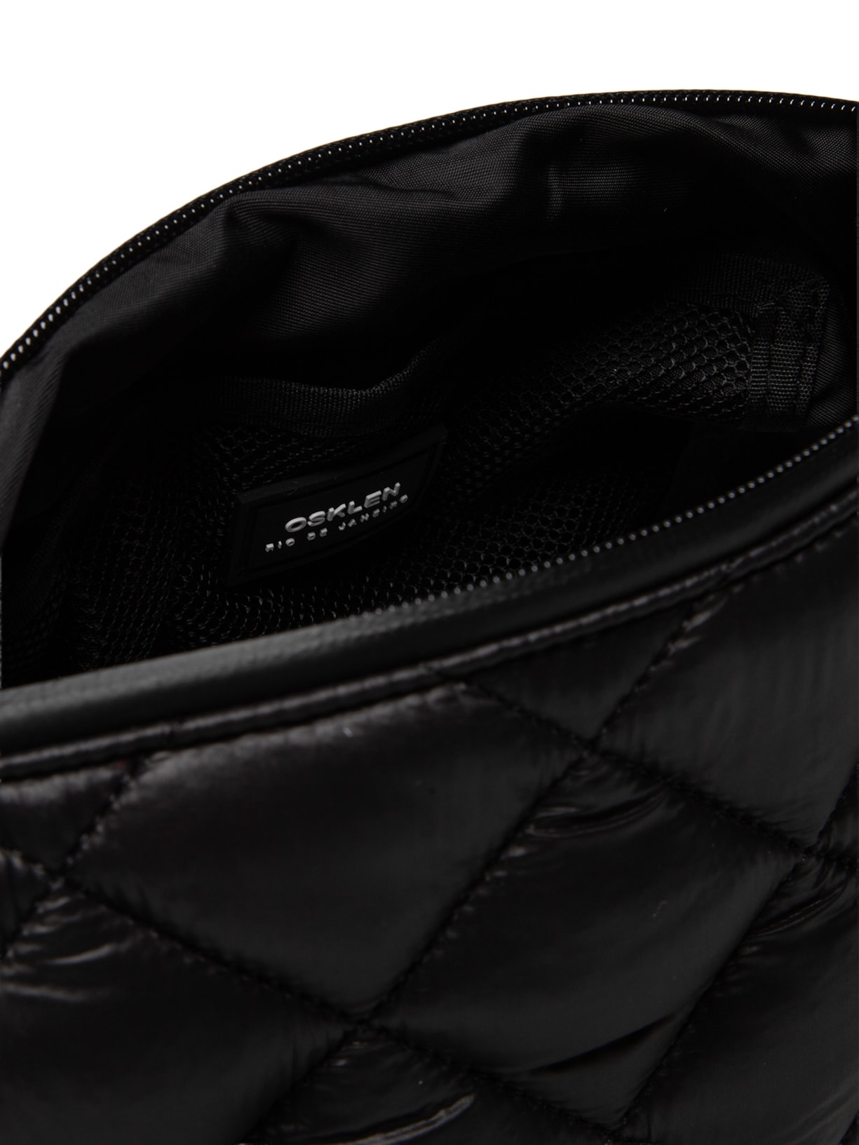 Bolsa Feminina  Crossbody Wrap Matelassê Preto Osklen