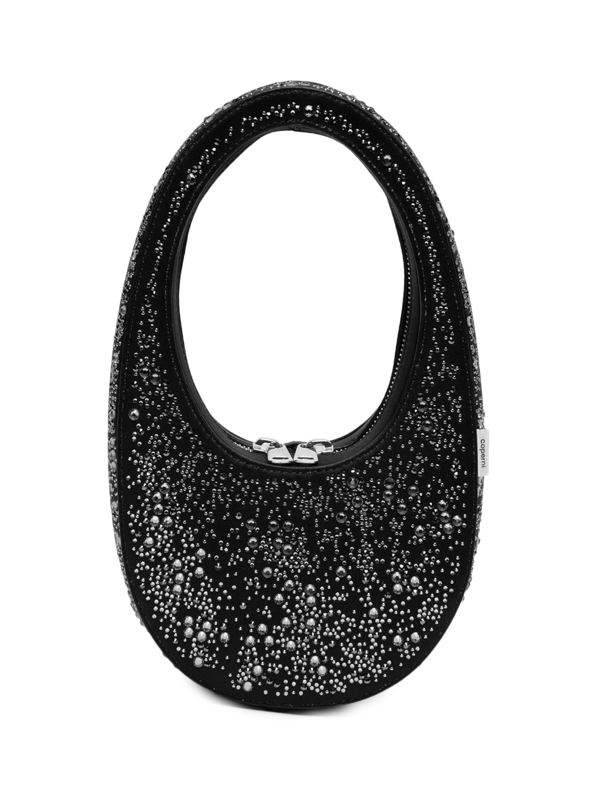 Bolsa Feminina Crystal Embellished Mini Swipe - Preto