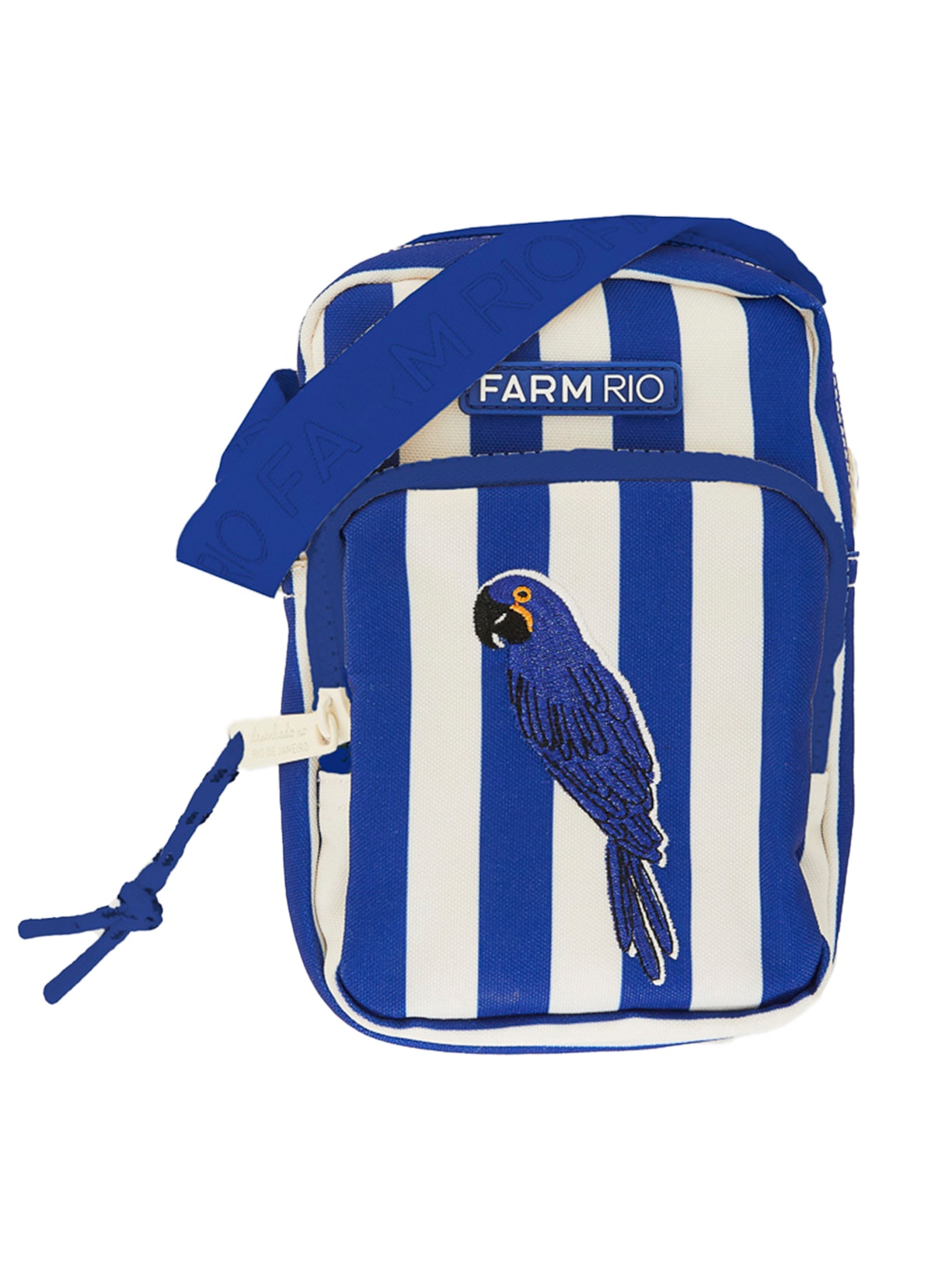 Bolsa Feminina Da Gema Arara Listrado - Azul