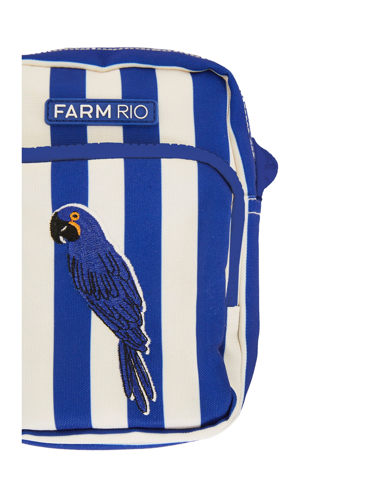 Bolsa Feminina Da Gema Arara Listrado Azul Farm Etc