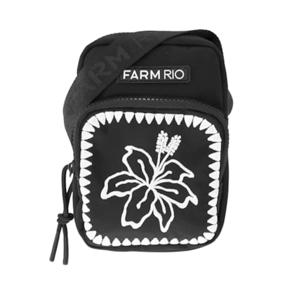 Bolsa Feminina Da Gema Hibisco - Preto