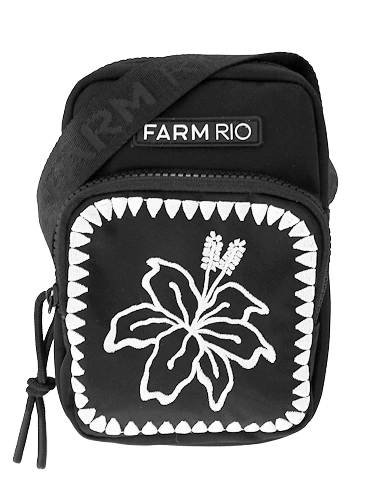 Bolsa Feminina Da Gema Hibisco Preto Farm Etc
