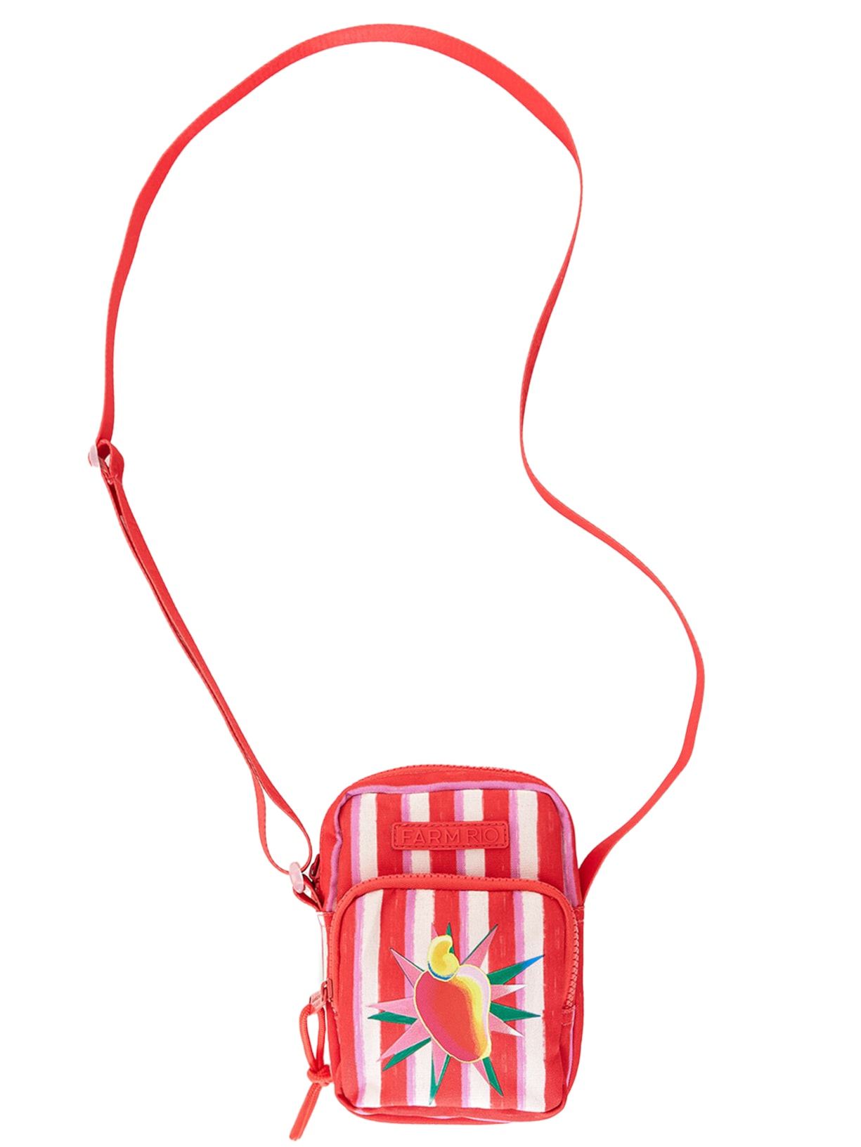 Bolsa Feminina Da Gema Listrado Silk Caju Vermelho Farm Etc