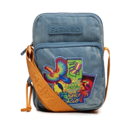 Bolsa Feminina Da Gema Patch Rio - Azul