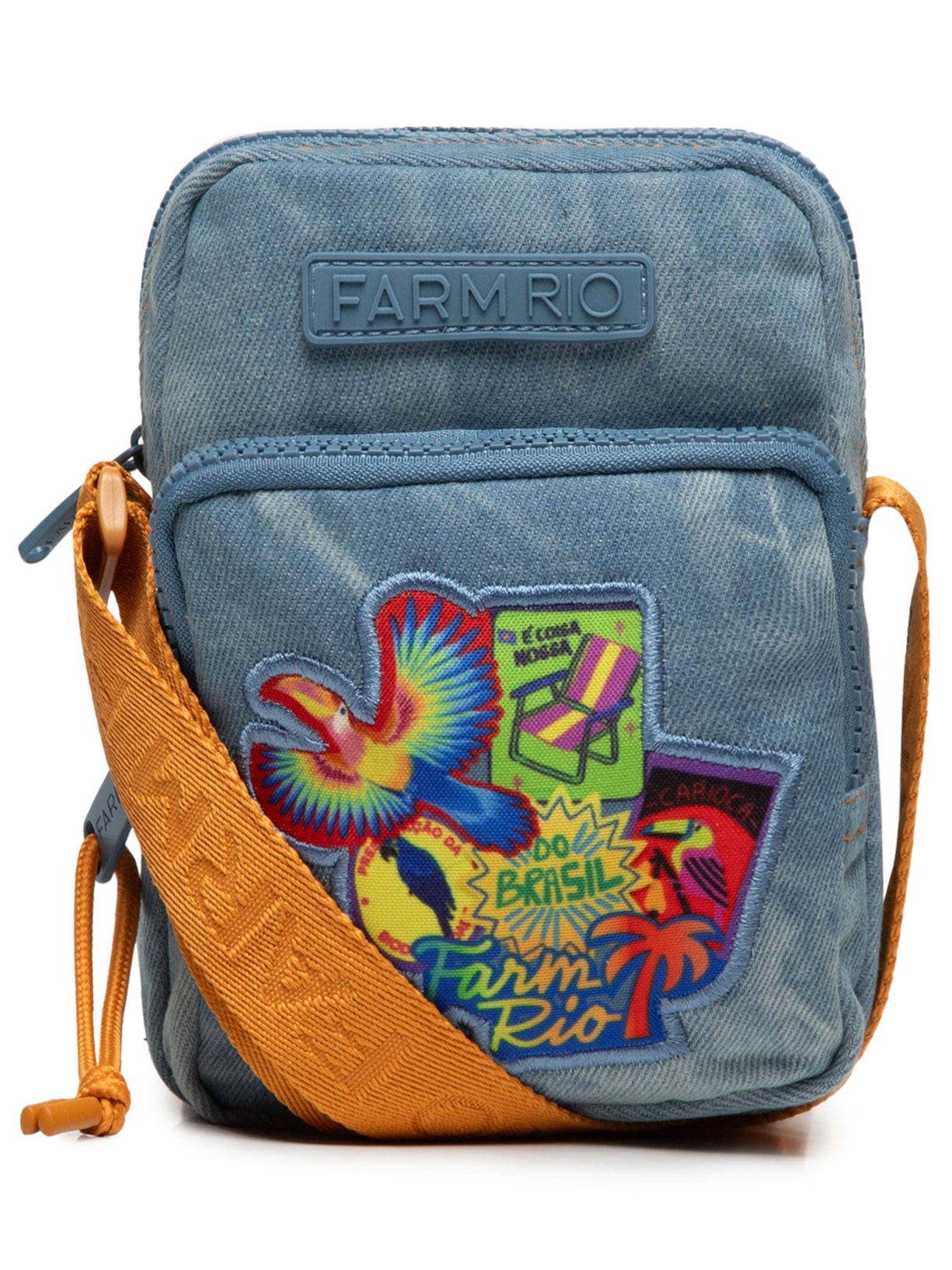Bolsa Feminina Da Gema Patch Rio - Azul