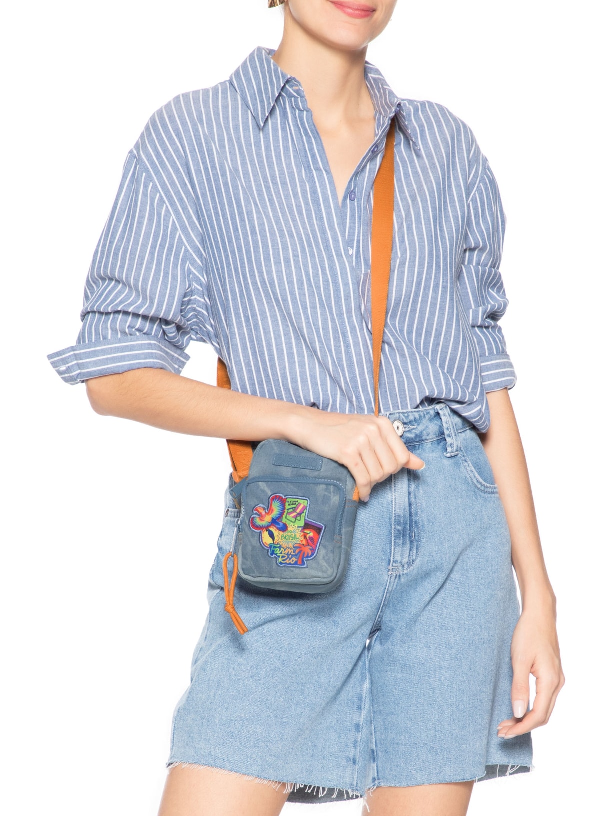 Bolsa Feminina Da Gema Patch Rio Azul Farm Etc