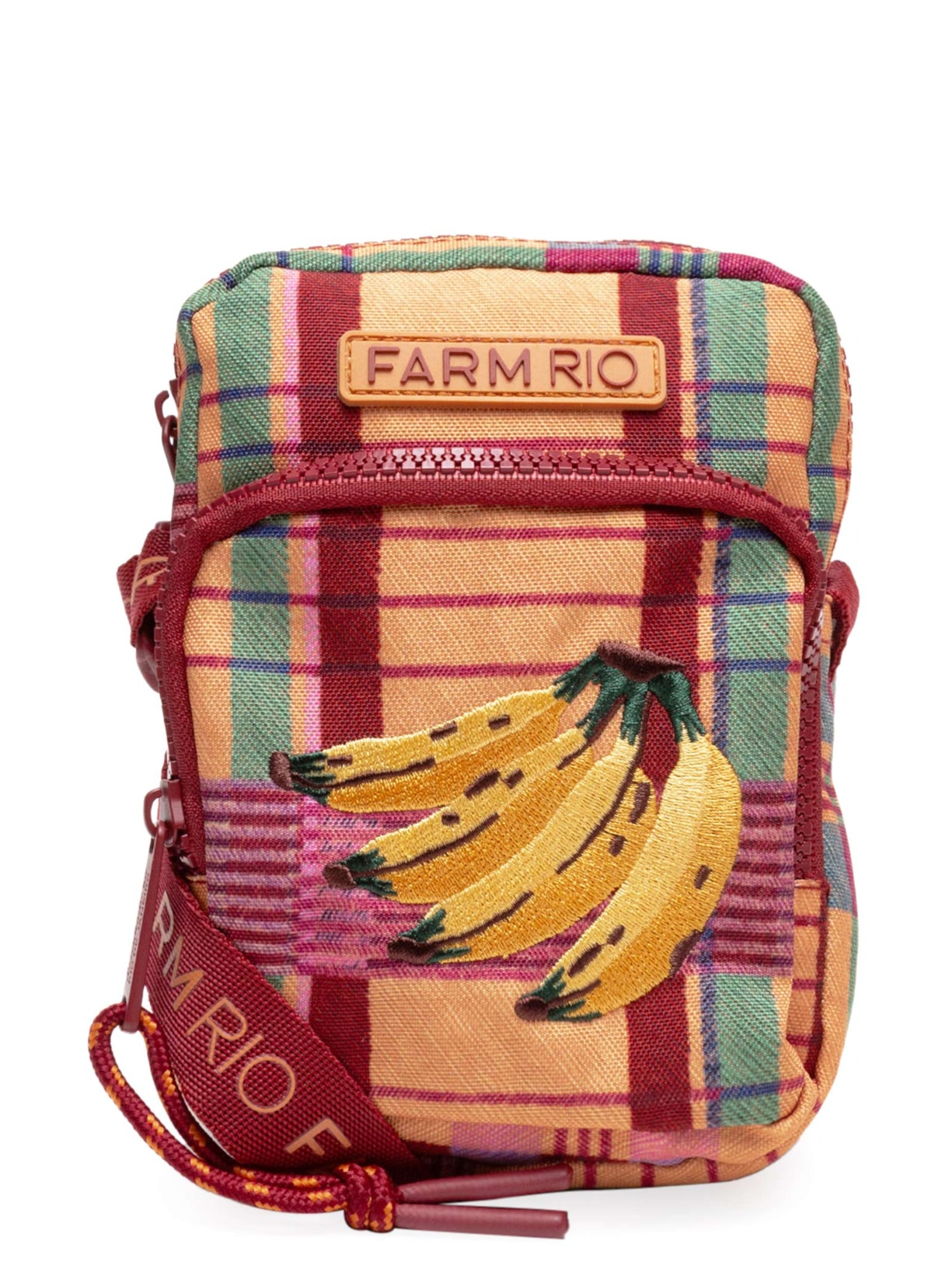 Bolsa Feminina da Gema Sofia Xadrez - Vermelho