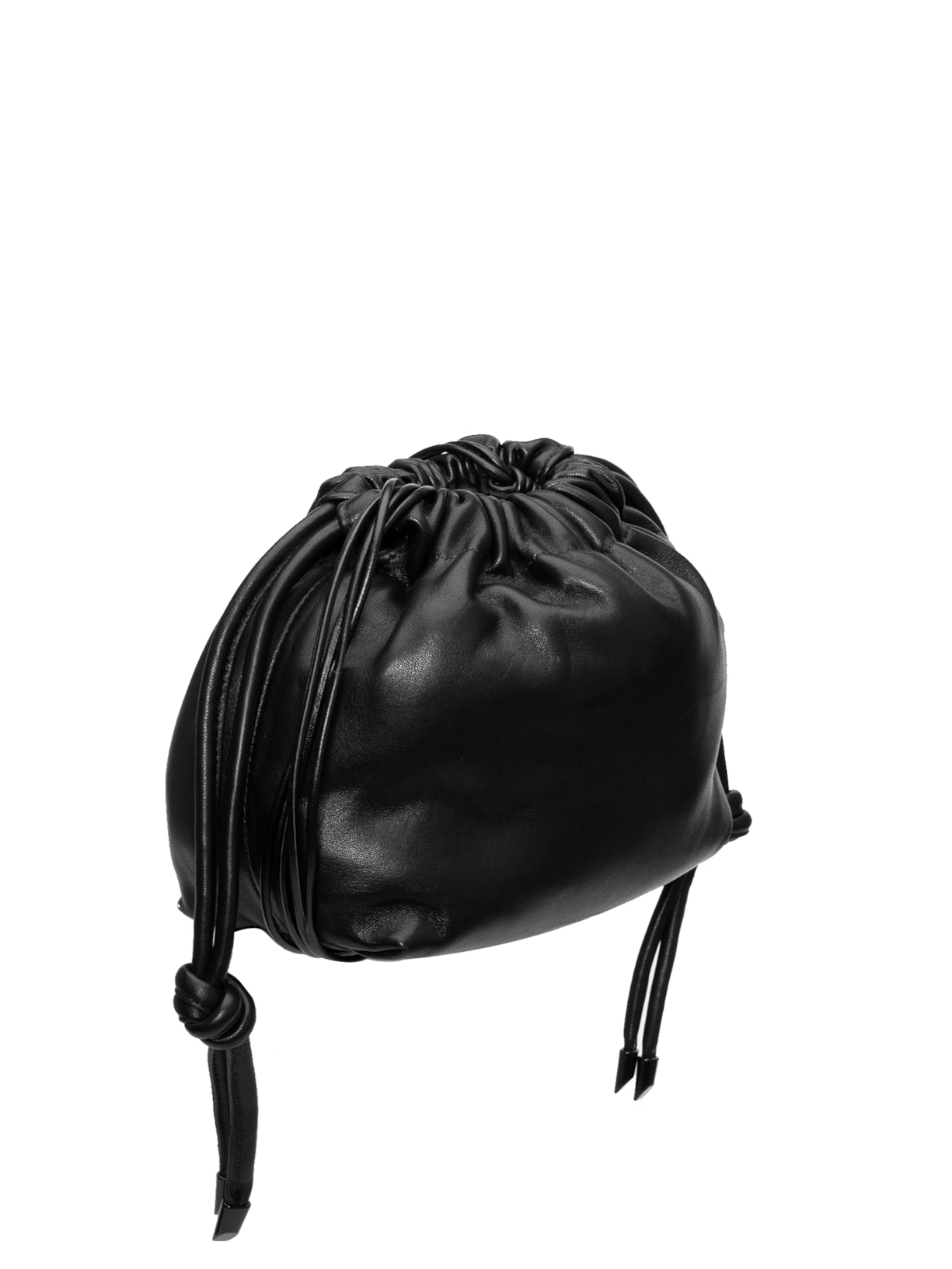 Bolsa Feminina De Couro Alça Trabalhada Preto Animale