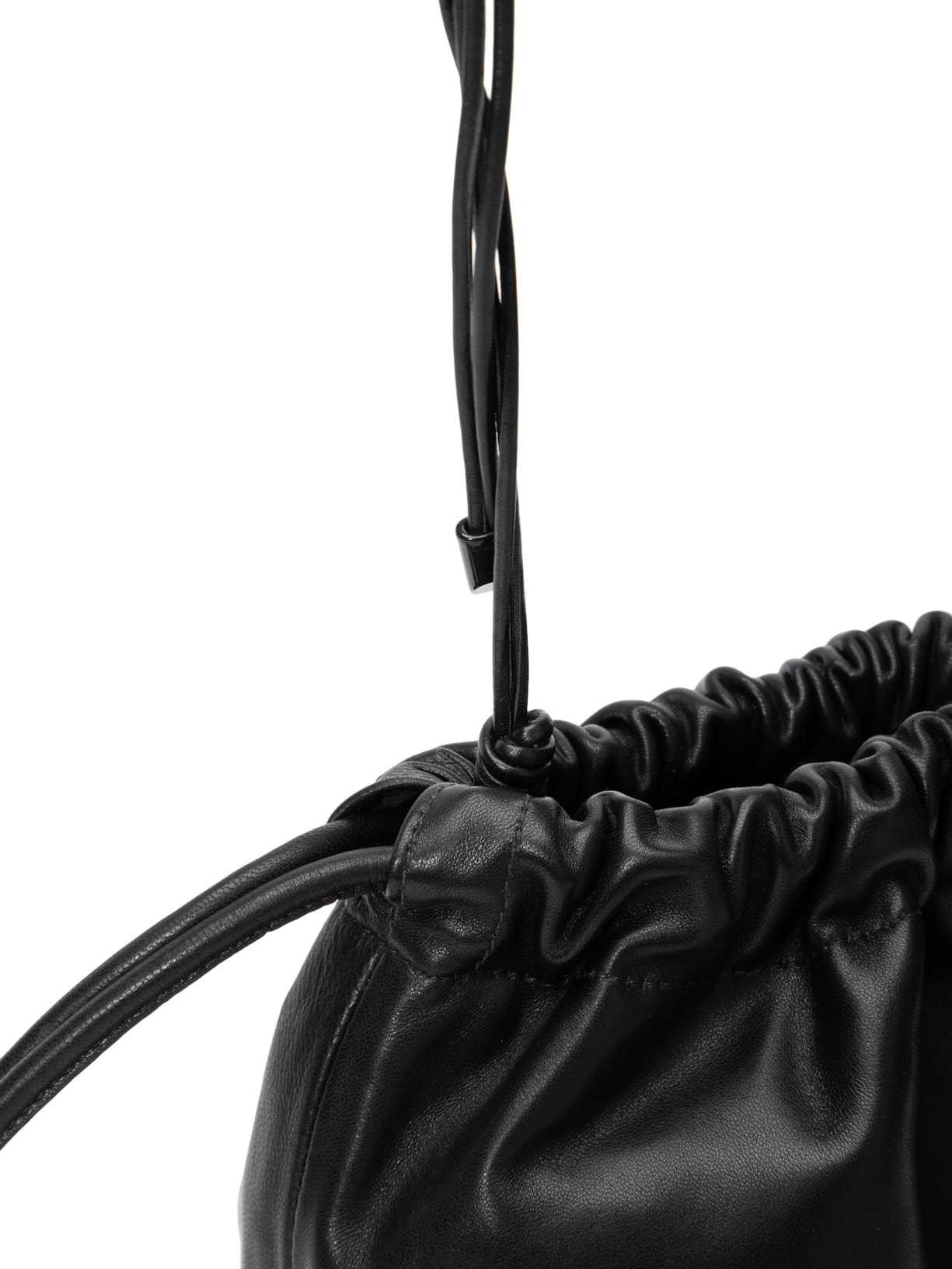 Bolsa Feminina De Couro Alça Trabalhada Preto Animale