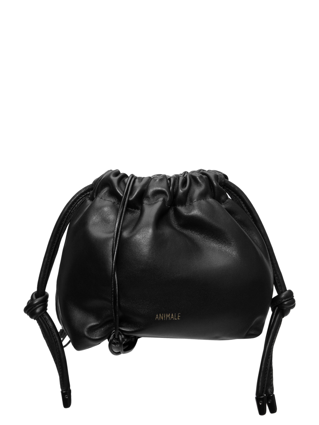 Bolsa Feminina De Couro Alça Trabalhada Preto Animale