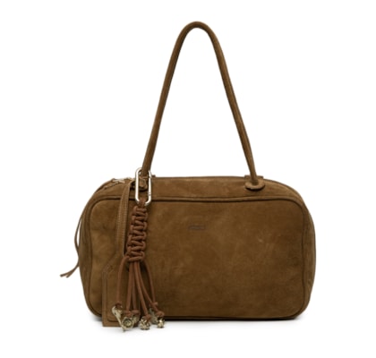 Bolsa Feminina De Couro Vivo Alça Neo - Marrom