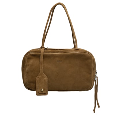 Bolsa Feminina De Couro Vivo Alça Neo - Marrom