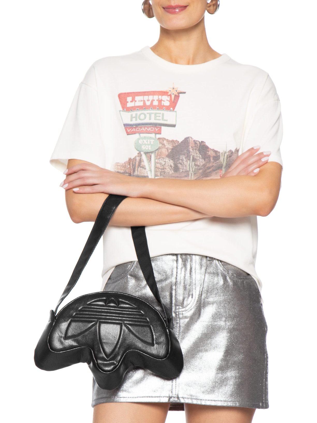 Bolsa Feminina De Mão Preto Adidas Originals