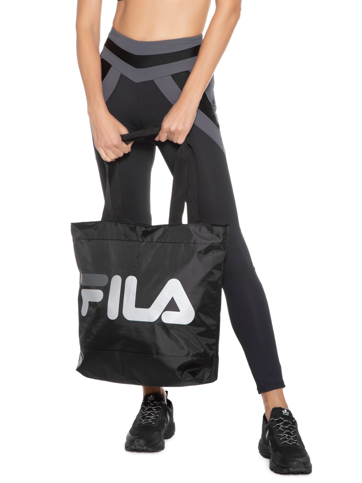 Bolsa Feminina De Ombro Active Tote Fila Preto - Main Image