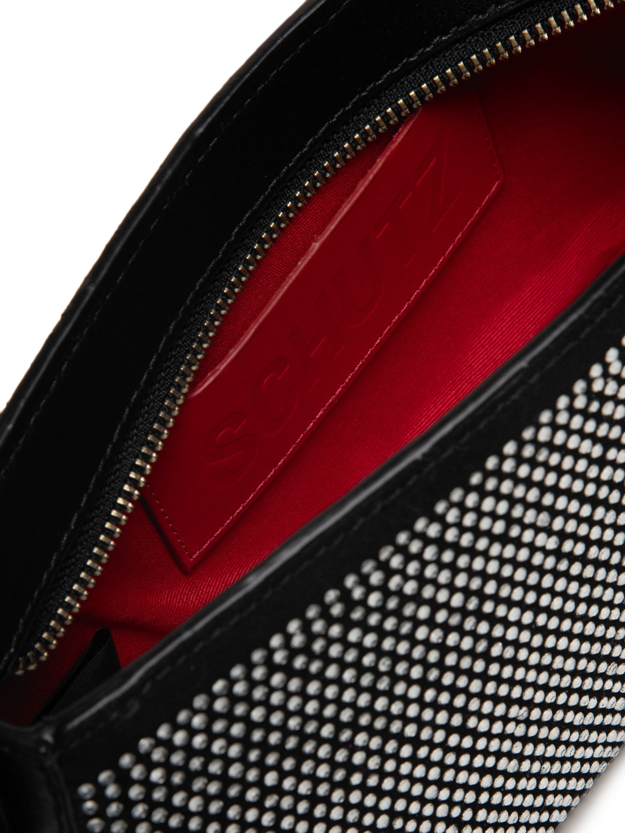 Bolsa Feminina De Ombro Couro Brilho Preto Schutz