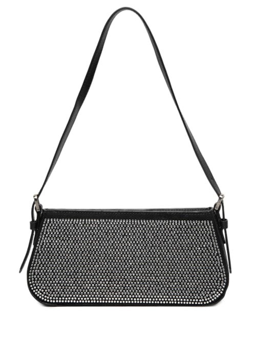 Bolsa Feminina De Ombro Couro Brilho - Preto