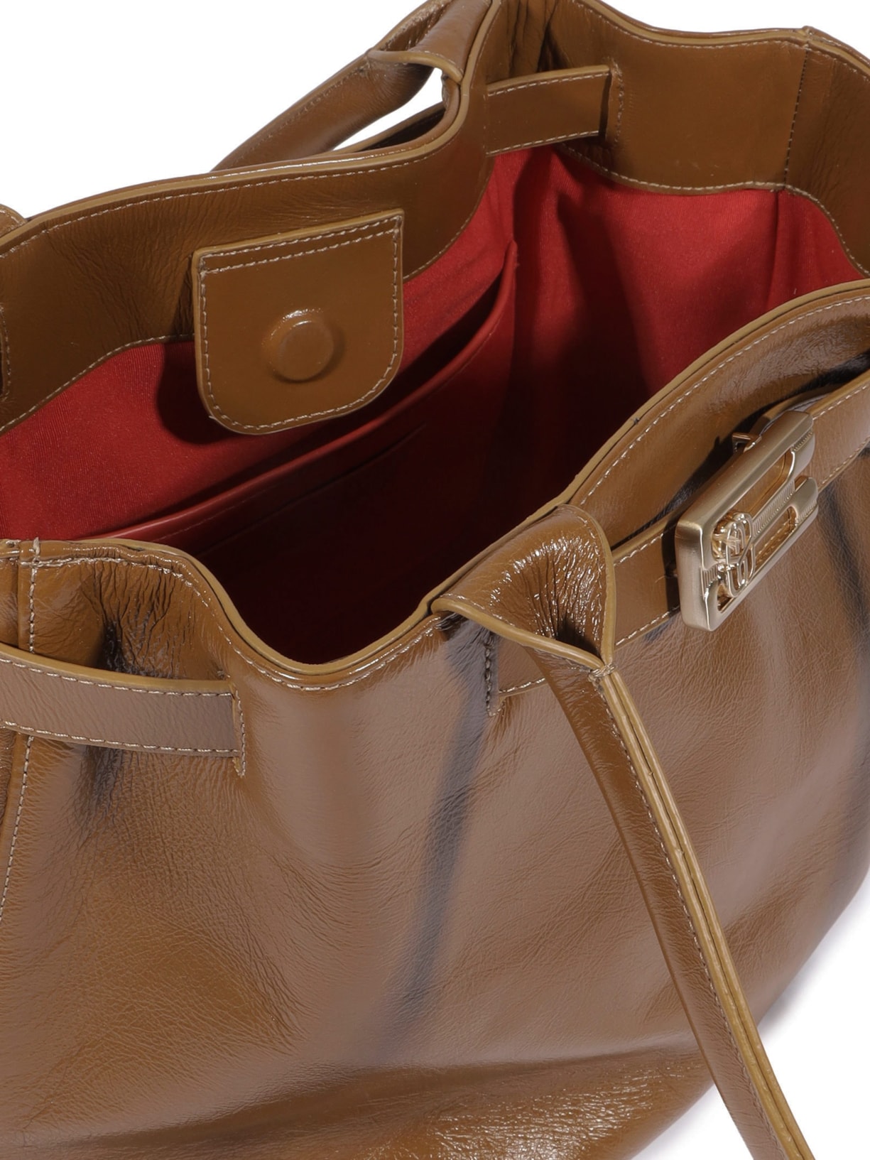 Bolsa Feminina De Ombro Couro Grande Marrom Schutz