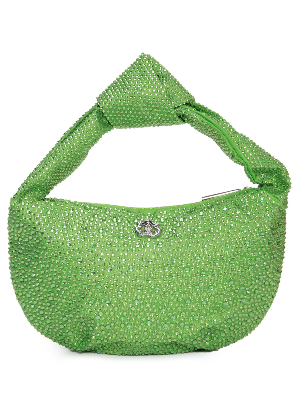 Bolsa Feminina De Ombro Em Cristais Verde Isla