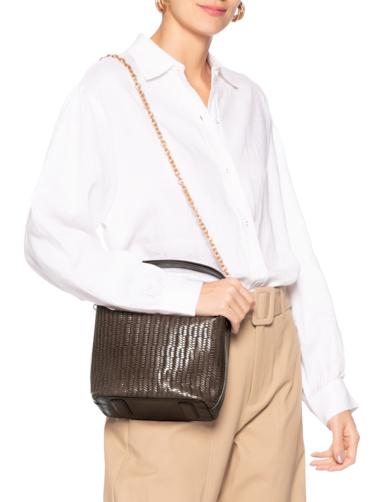 Bolsa feminina de ombro -Marrom Vicenza