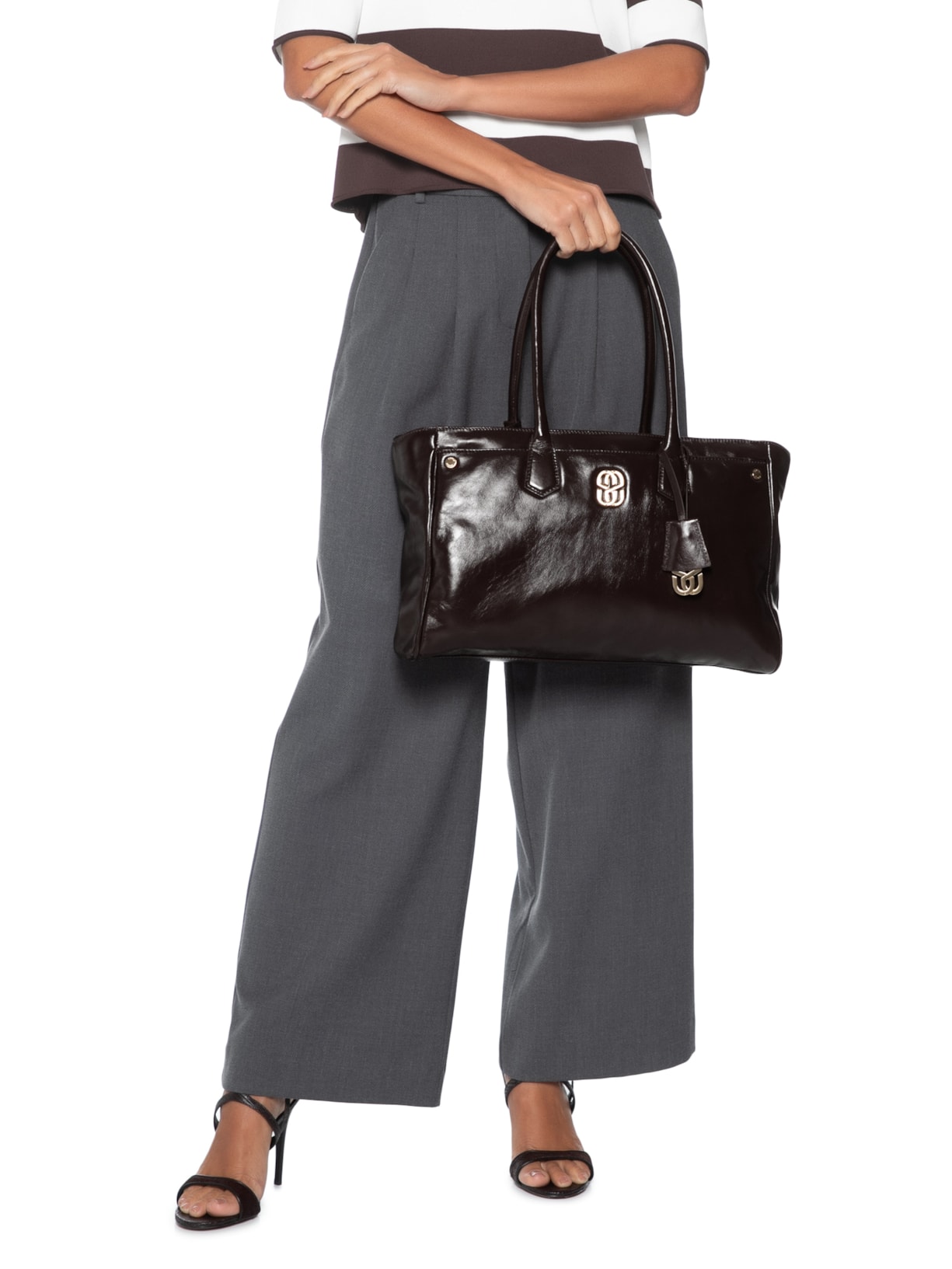 Bolsa Feminina De Ombro Marrom Schutz