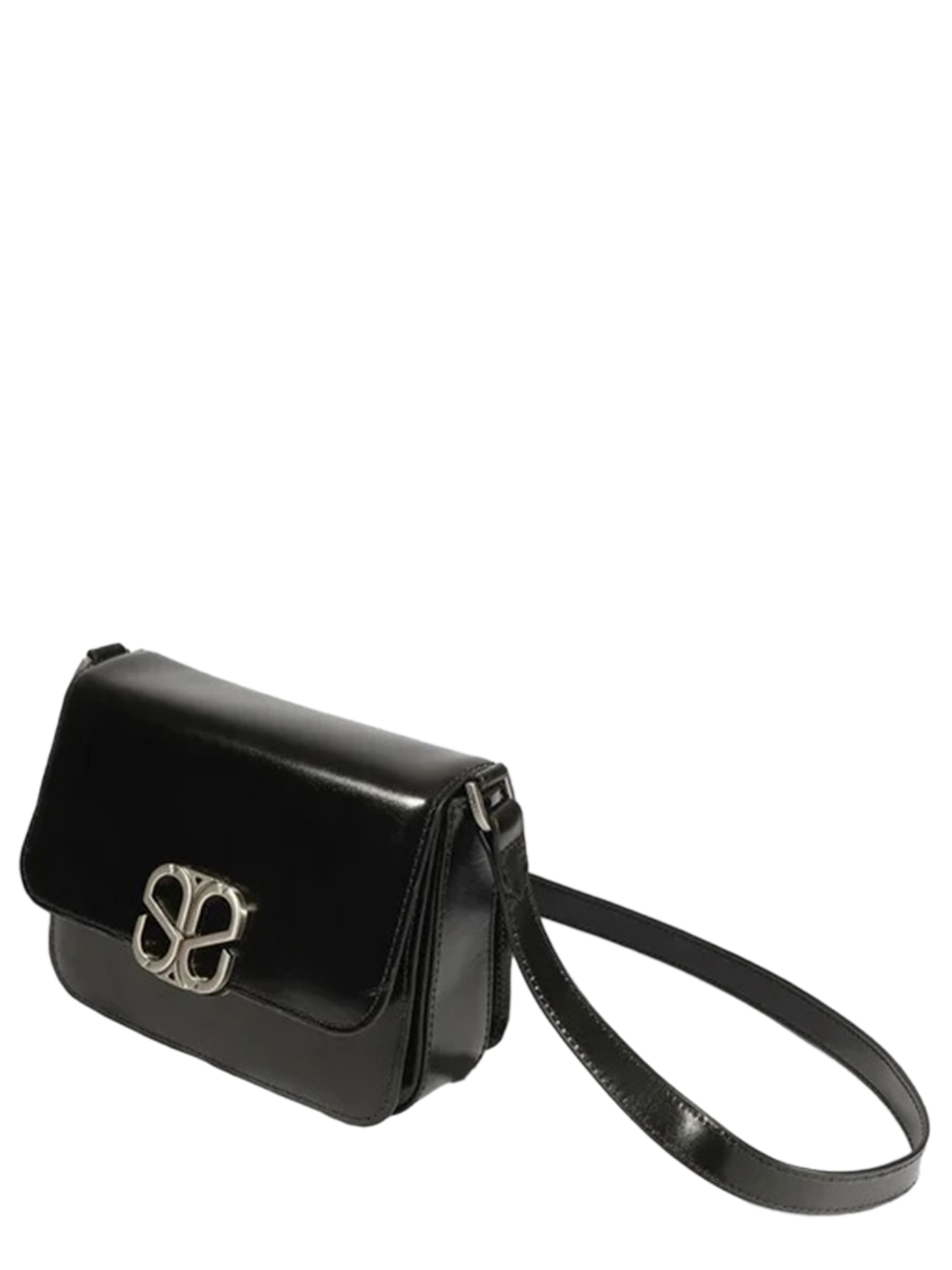 Bolsa Feminina De Ombro Média Couro Preto Schutz
